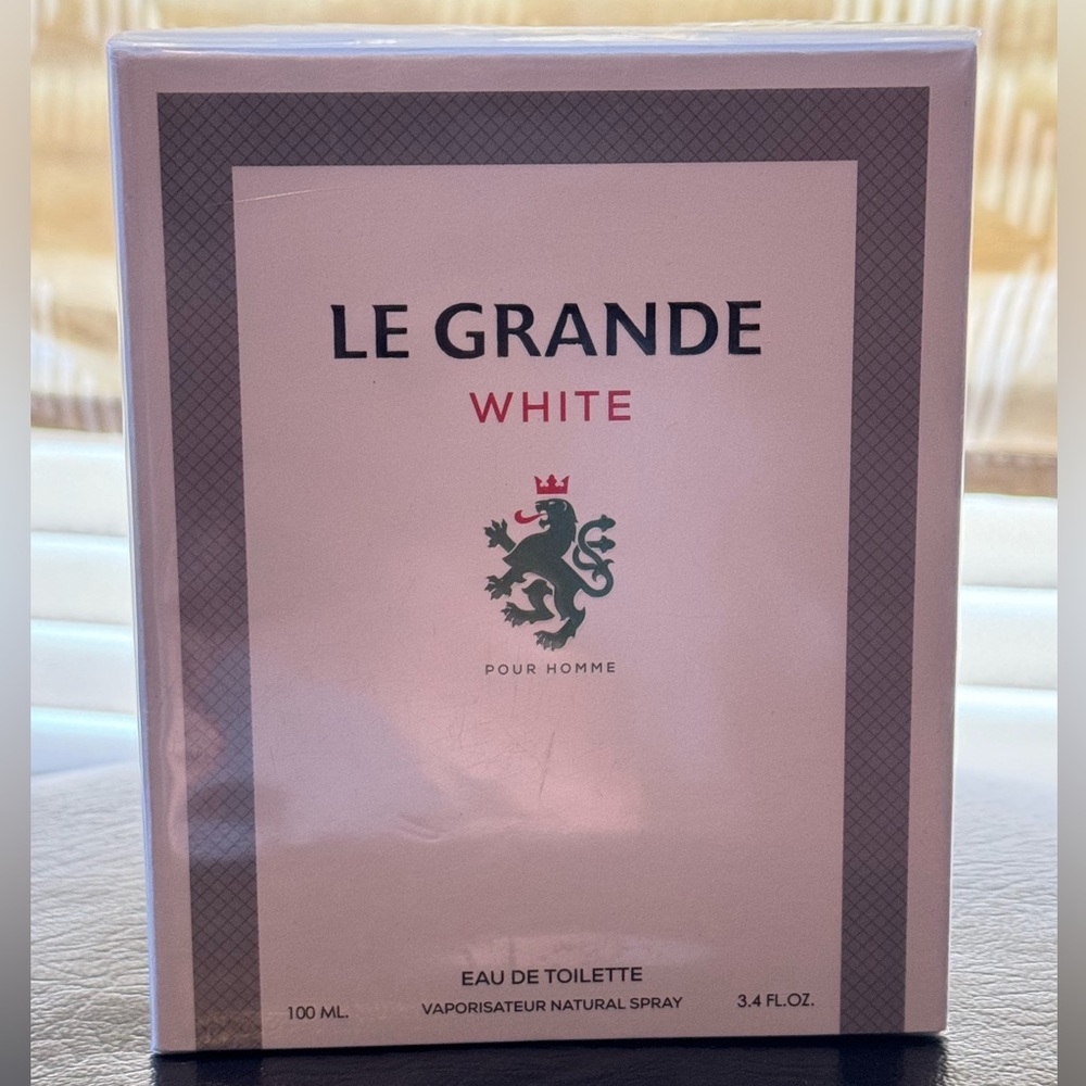 LE GRANDE WHITE Designer EDT Cologne 3.4 oz Spray